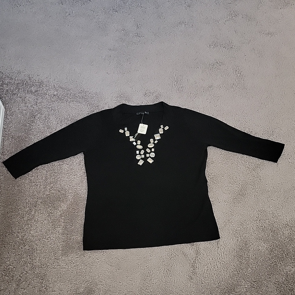 August Silk 3/4 sweater - 1x